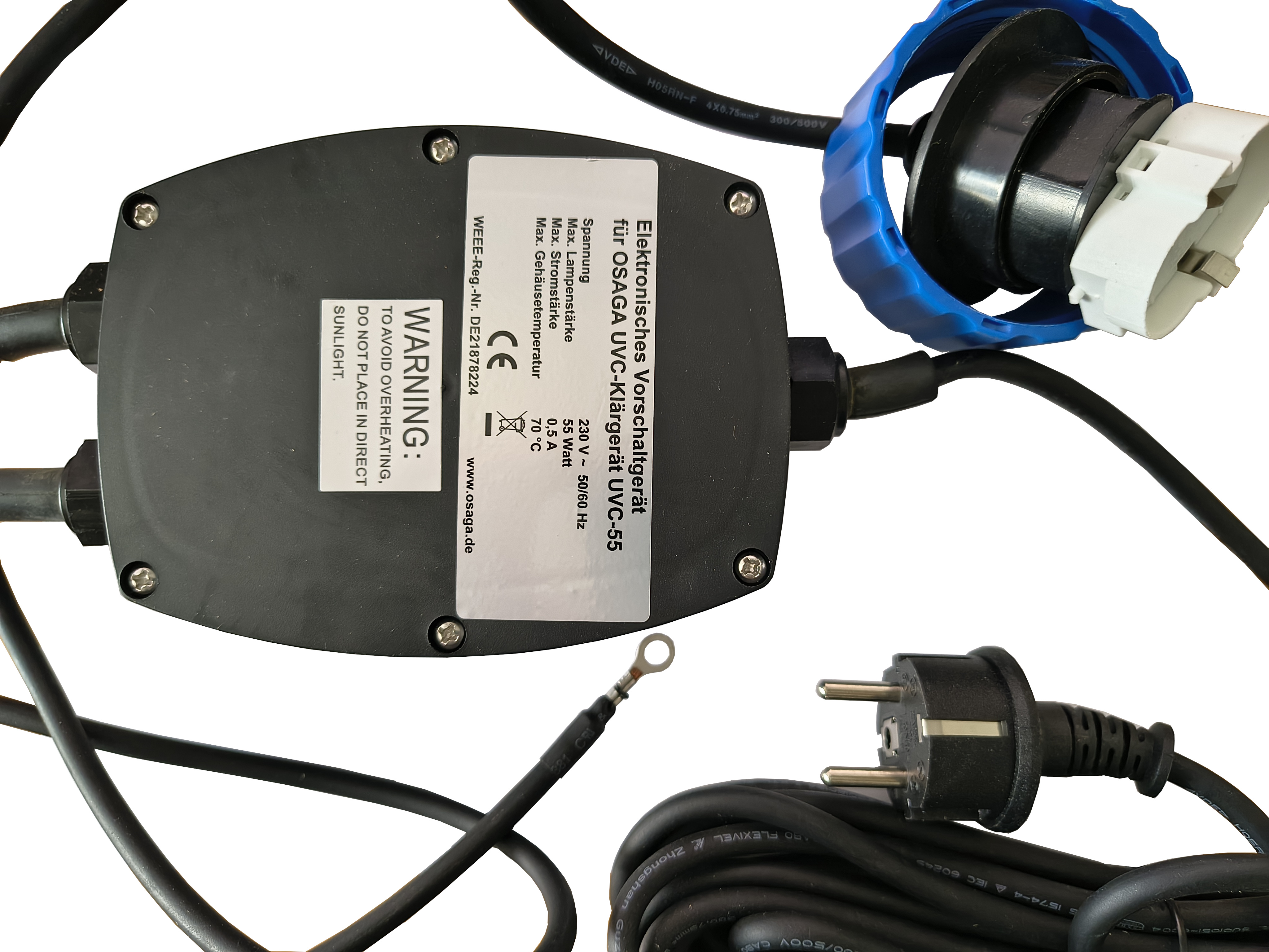 OSAGA Vorschaltgerät UVC-55 für 55 Watt Teichklärer (alte Version)