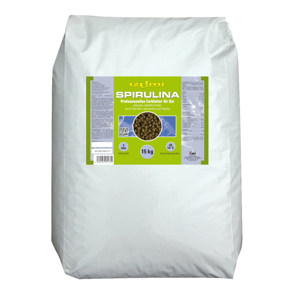 Izumi Spirulina 3 mm - 15 kg - bagged goods