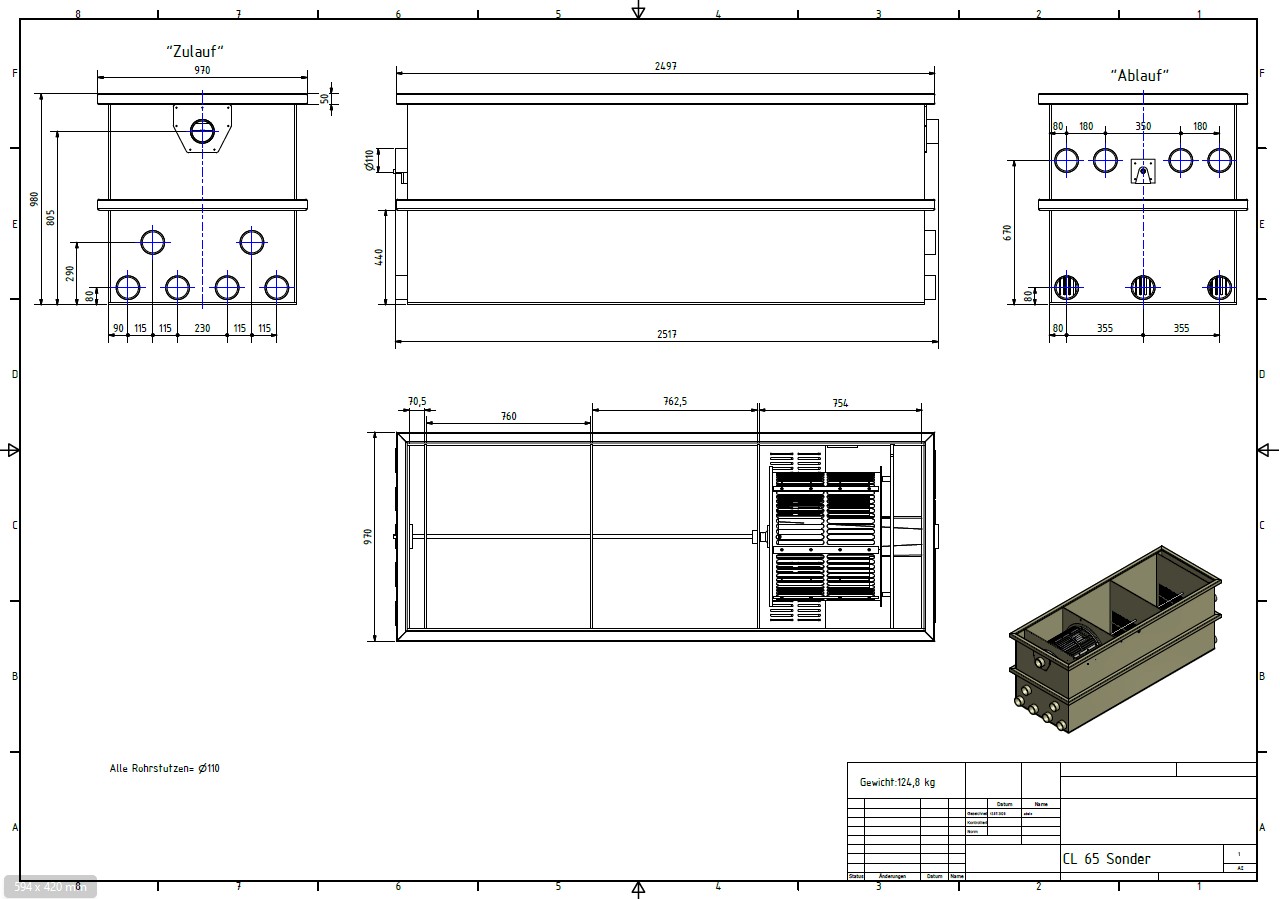 EPS Combi Drum Filter CL65 Jumbo with integrated flushing pump 