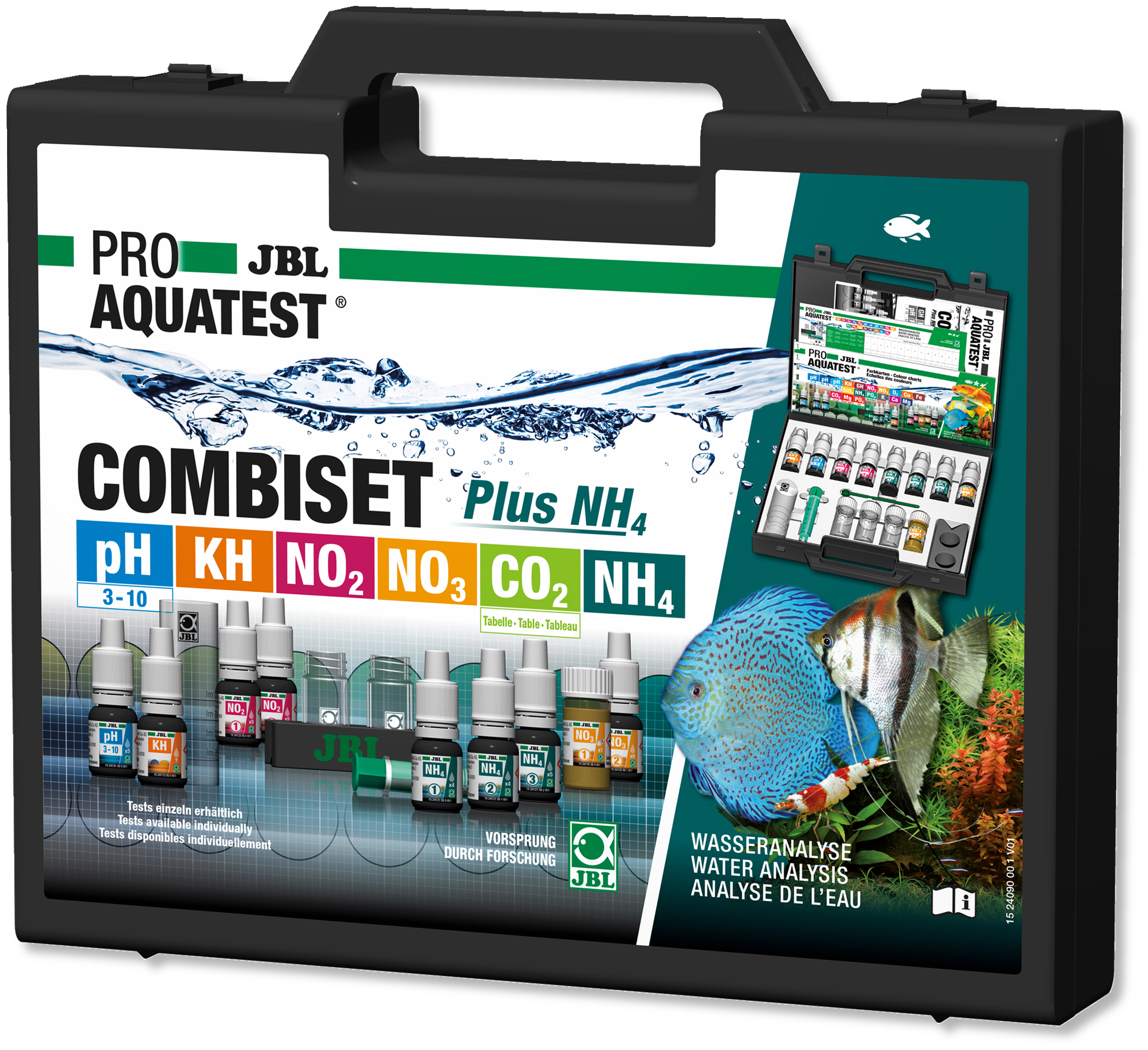 JBL PROAQUATEST COMBISET Plus NH4 Aquaristik ( 13 Tests )