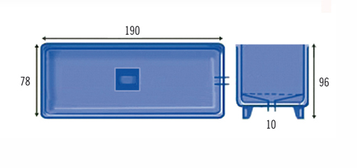 GFK Becken 190 x 78 x 96 cm