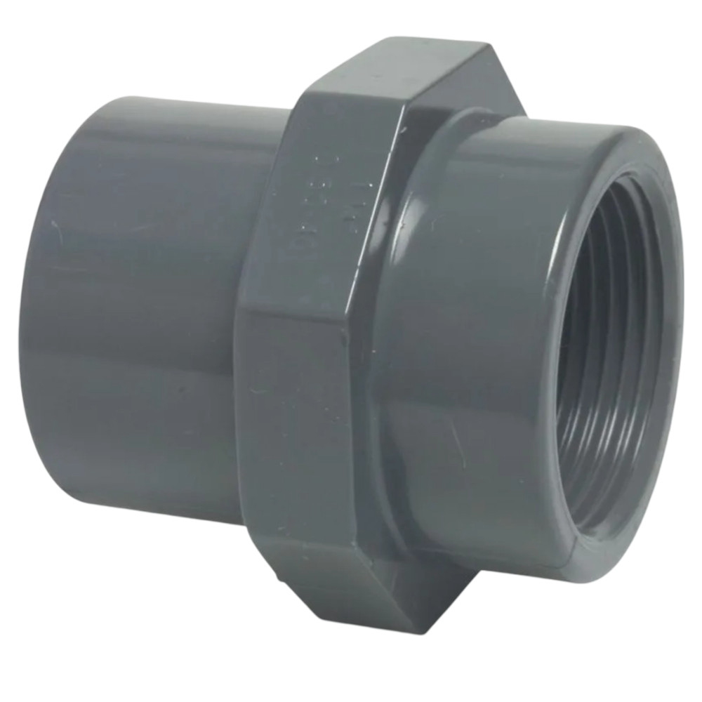 PVC screw socket -40/50 x 1 1/2 inch internal thread