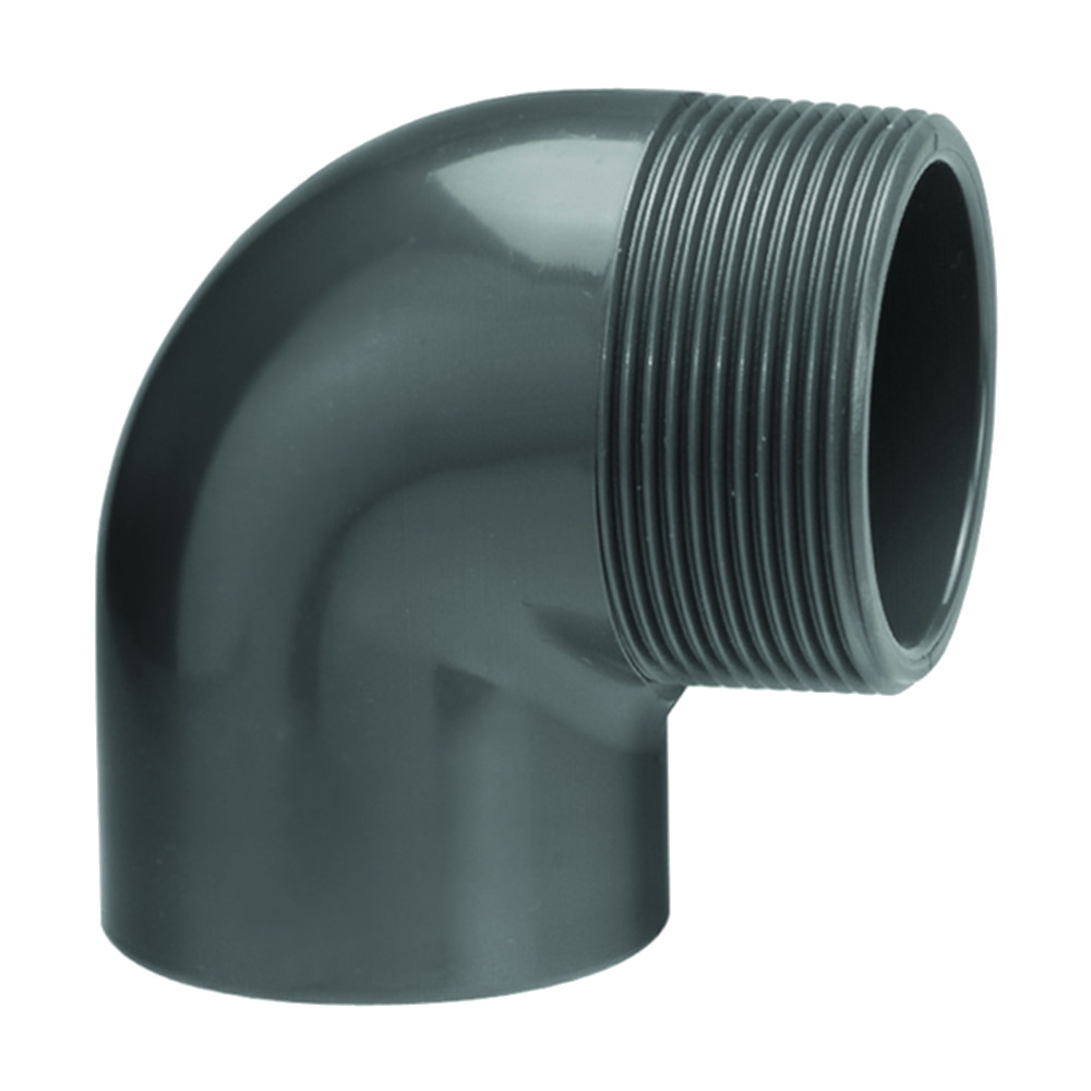 PVC Winkel 90° 32 mm x  3/4" AG