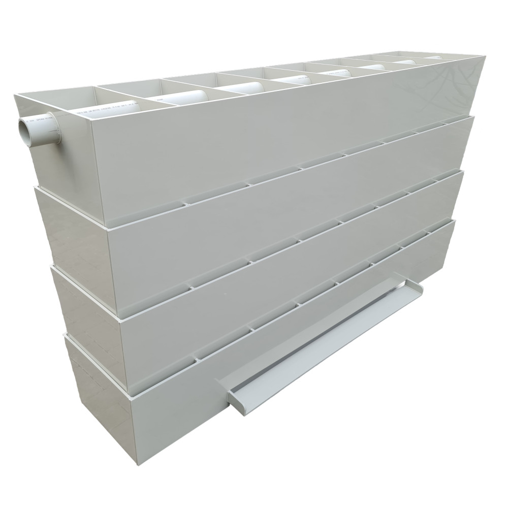 Rieselfilter RF150 4tlg. mit Wasserfall-Auslauf Rieselfilter RF150 4tlg. mit Wasserfall-Auslauf