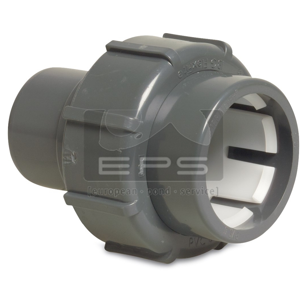Flexfit PVC clamp connection 50 mm x 1 1/2 inch internal thread