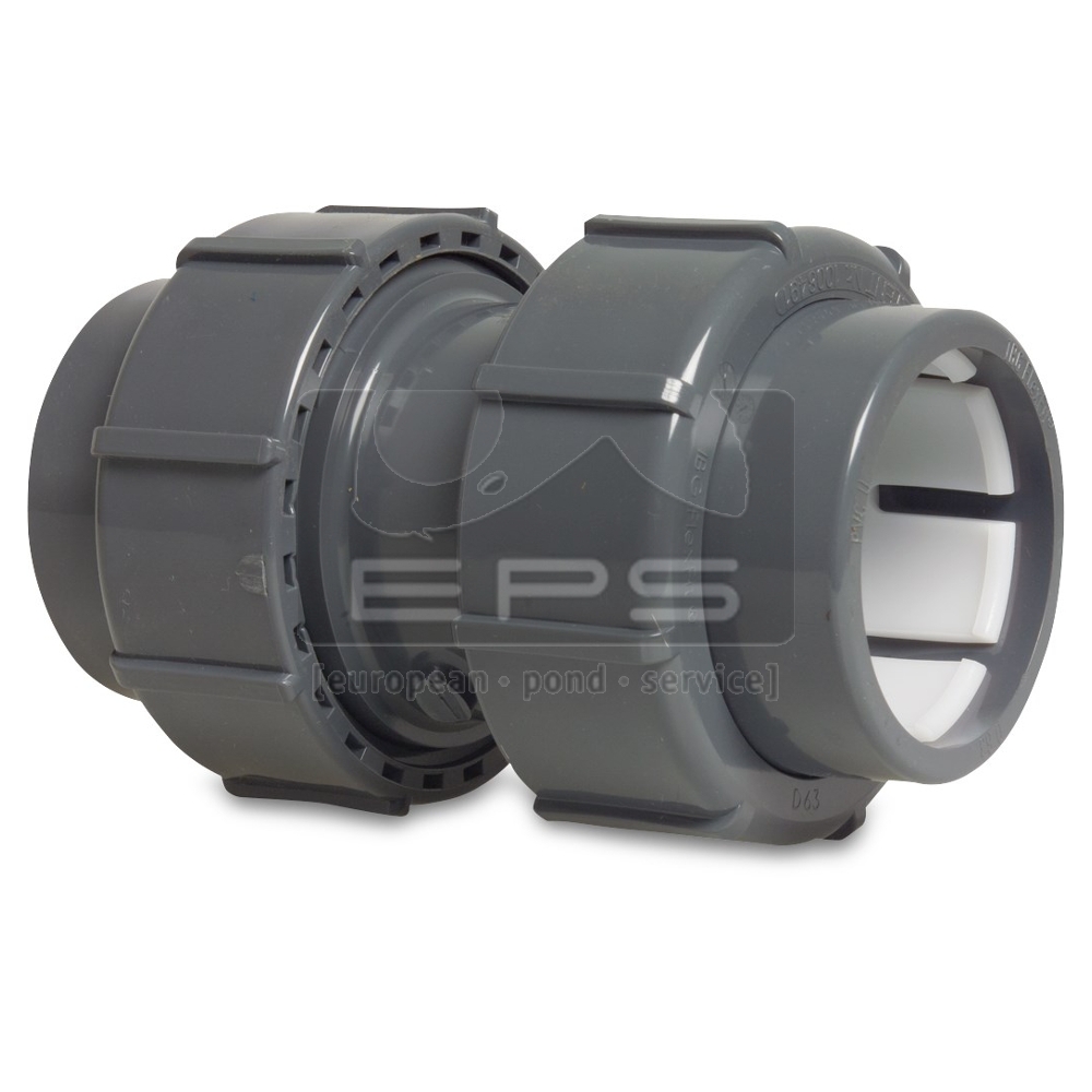 Flexfit PVC double transition fitting 50 x 50