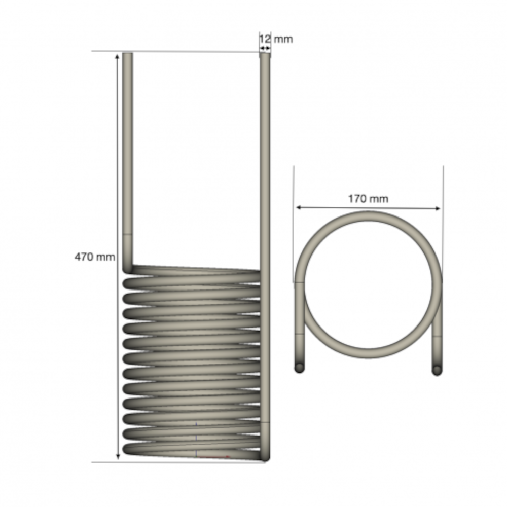 Heat exchanger (spiral) 15 KW