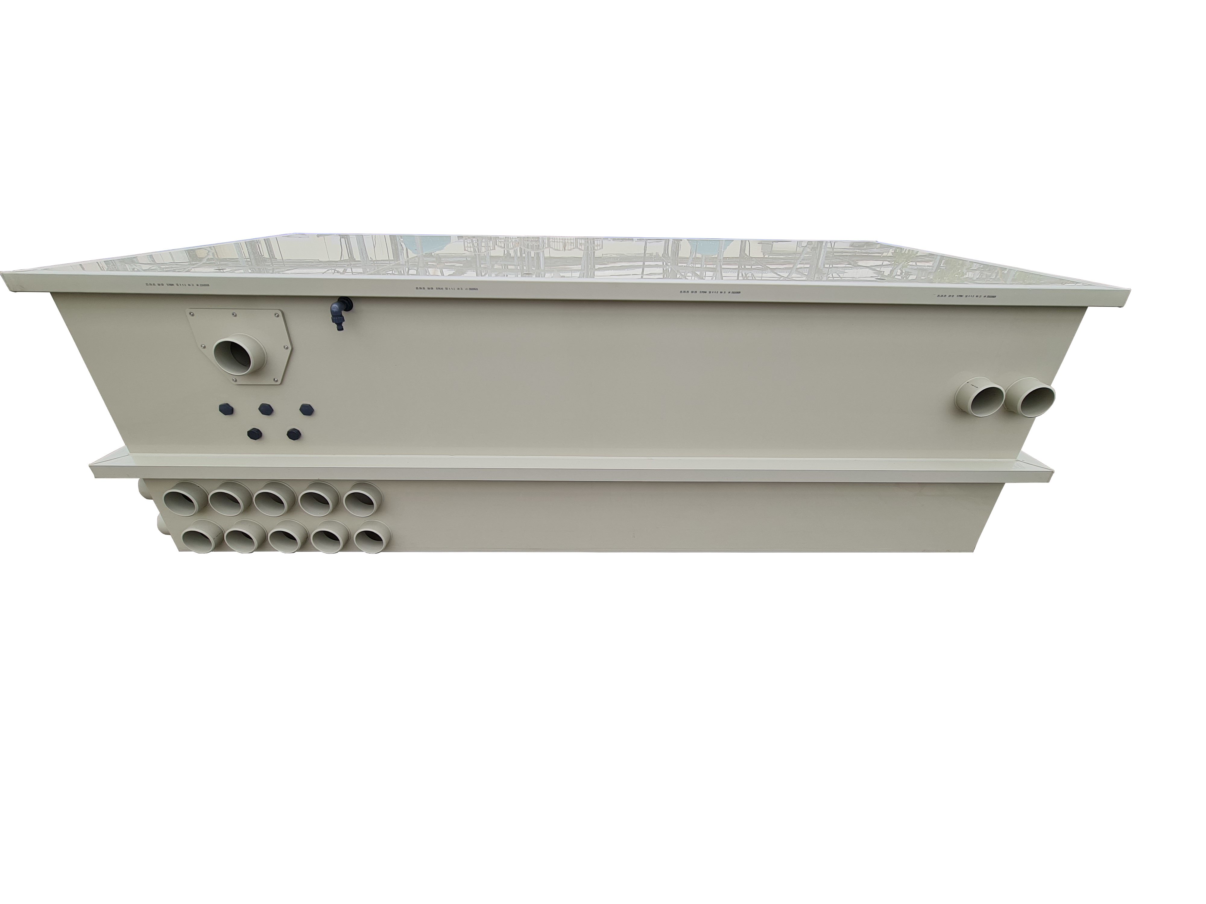 EPS Combi-Trommelfilter CF150 + integrierte Biokammer + integrierte Pumpenkammer + Rinnenspülung + Steuerung + Spülpumpe + UV-Schutz + Edelstahlsieb in Sandwichbauweise Kopie