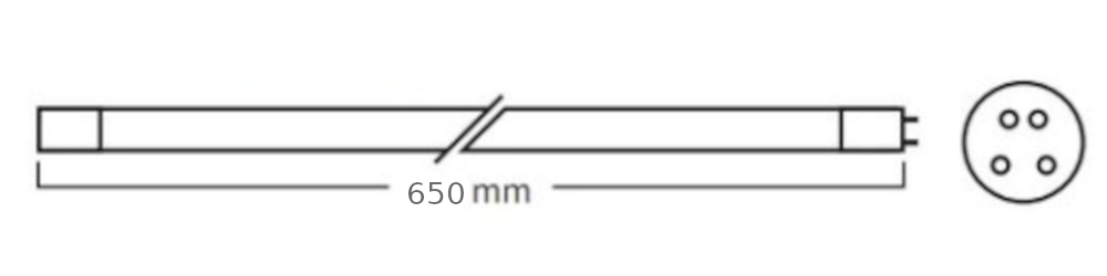 INOX Ersatzlampe für Tauch UVC 80 W Amalgam (FW)