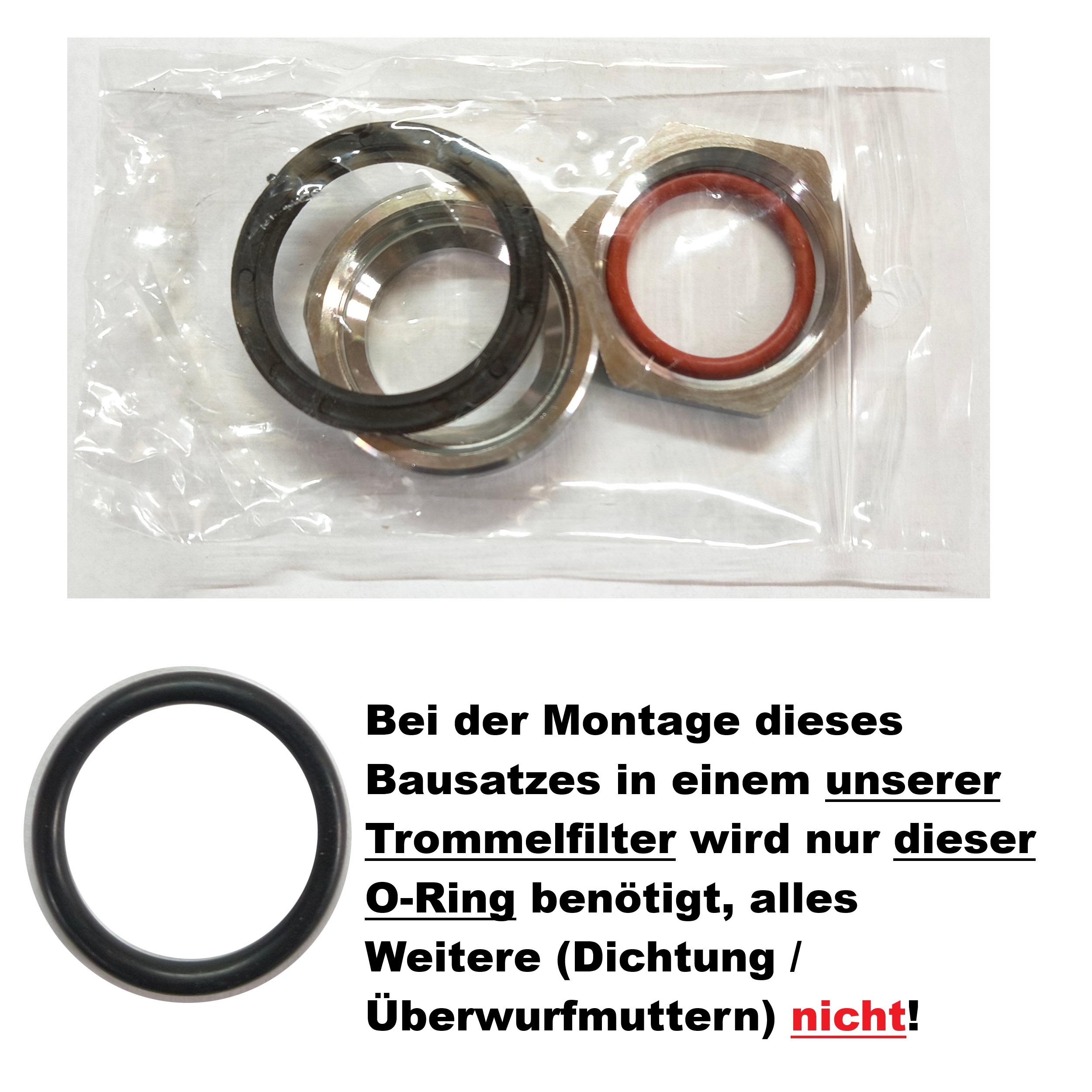 INOX Tauch UVC 40 W Edelstahl Amalgam Bausatz (FW)