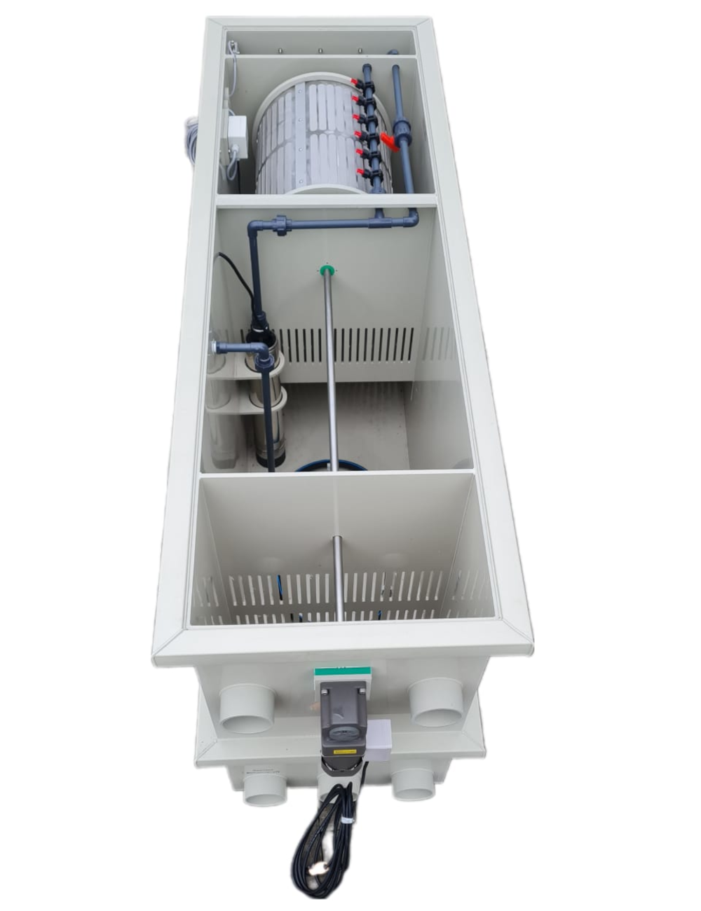 Kombinovaný bubnový filtr EPS CF35 s integrovanou biokomorou + čerpací komorou