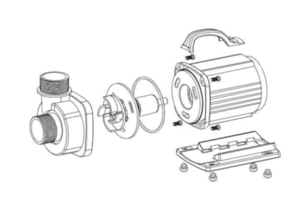 Teichpumpe AF DM-6500 LV 12V - 50W
