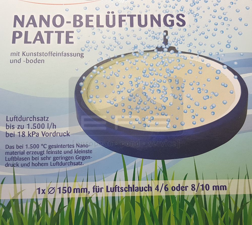 Belüfterplatte NANO mit Kunststoffeinfassung